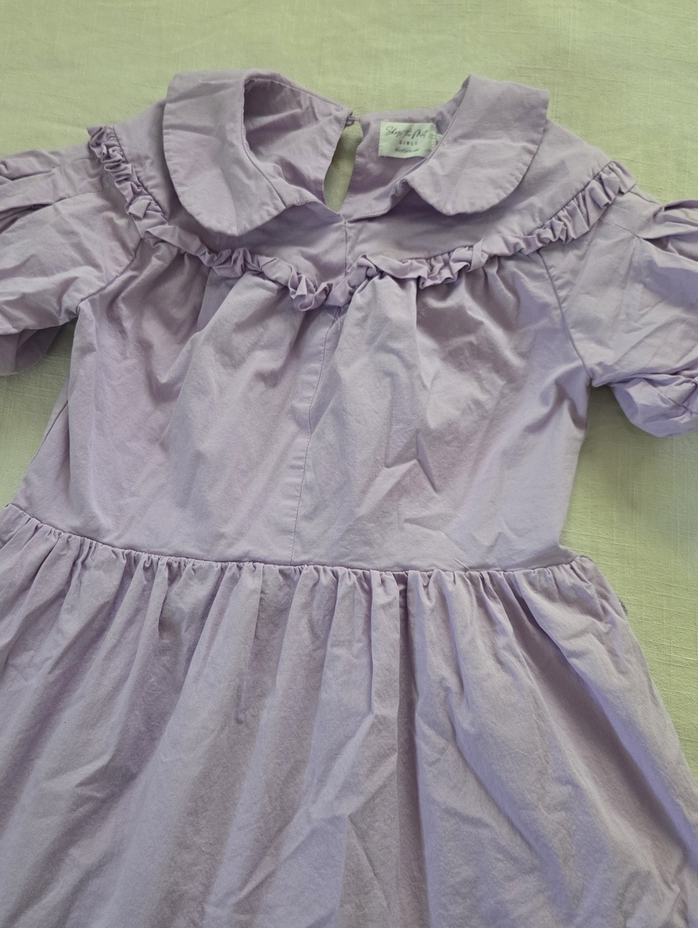 Lavender Ruffled Tiered Dress Shop The Mint Girls Dress Kids 10/12 Purple - Picture 3 of 12